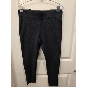 Ann Taylor Navy Blue Side Zip Ponte Leggings